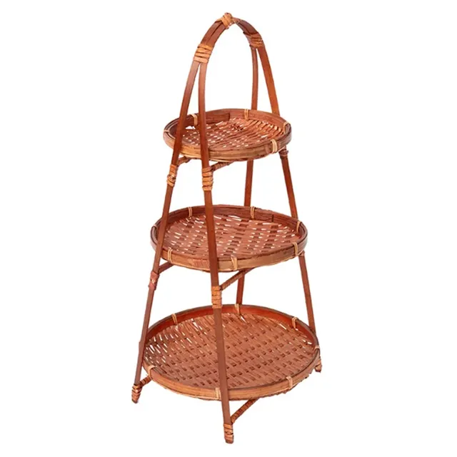 KYCOR-panier tissé en bambou 1 pièces fruits nourriture… – vue 3