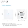 Interrupteur mural blanc pour maison intelligente – vue 6