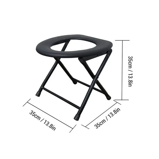 Siège toilette pliant portable camping adulte… – vue 4