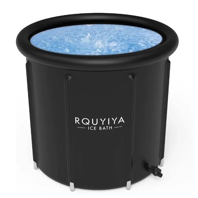 Baignoire gonflable pliable ronde autoportante toile… – vue 6