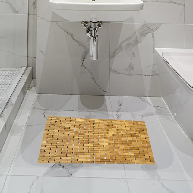 Tapis de bain en bois de bambou – vue 3