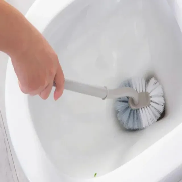 Brosse courbe de toilette murale de type S