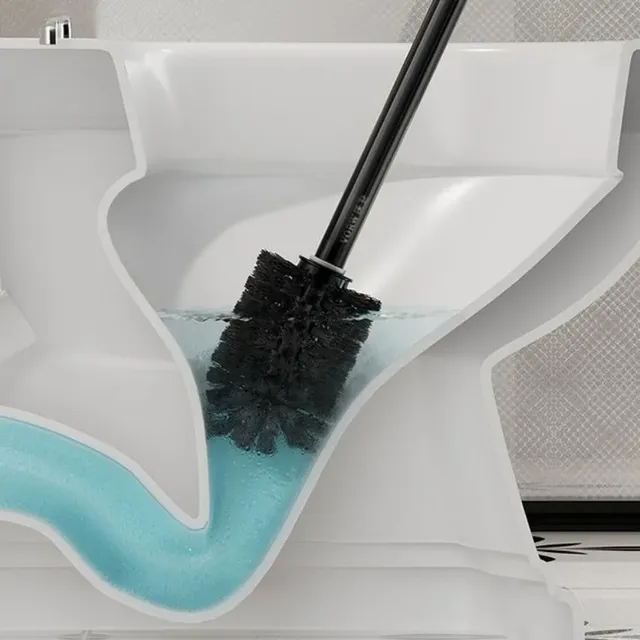 Brosse de toilette murale sans poinçonnage – vue 5