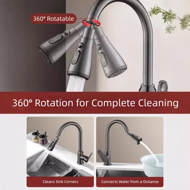 Universel 360 ° Extension de robinet pivotante – vue 4