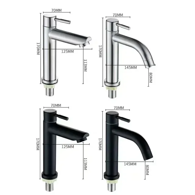 Robinet d'Eau Froide Simple en Acier Inoxydable 304 – vue 7