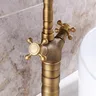 Robinet Antique Bronze cuivre Double poignée bec… – vue 5