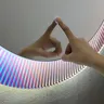 Miroir mural rond verre cadre cannelé prismatique… – vue 3
