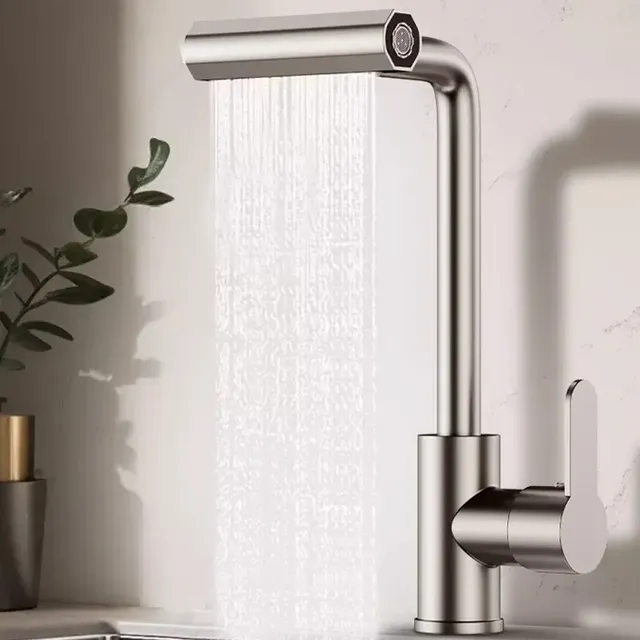 Robinet de cuisine cascade en acier inoxydable 360 °… – vue 2