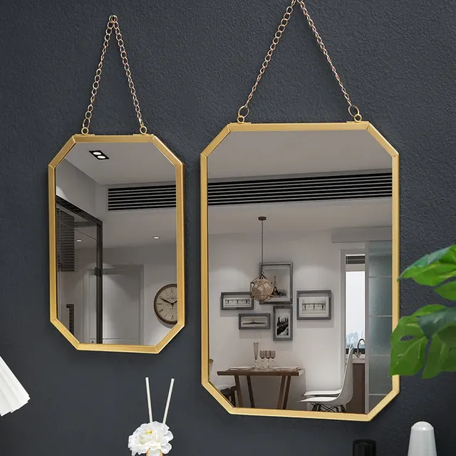 Miroir mural rectangulaire en fer de Style nordique – vue 3