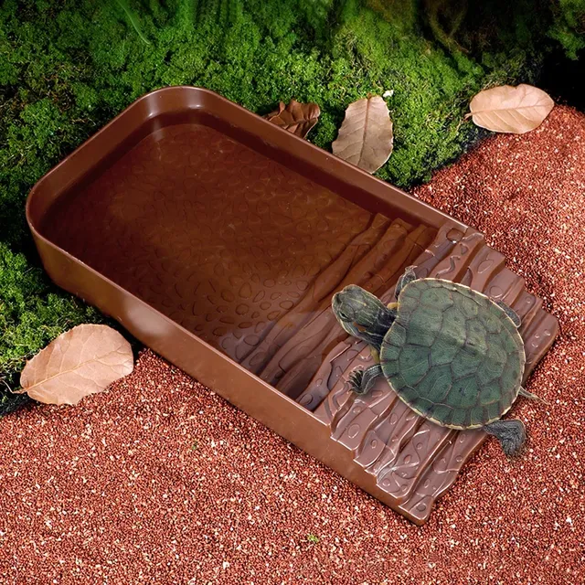 Escabeau de bain en plastique pour tortues grimpantes