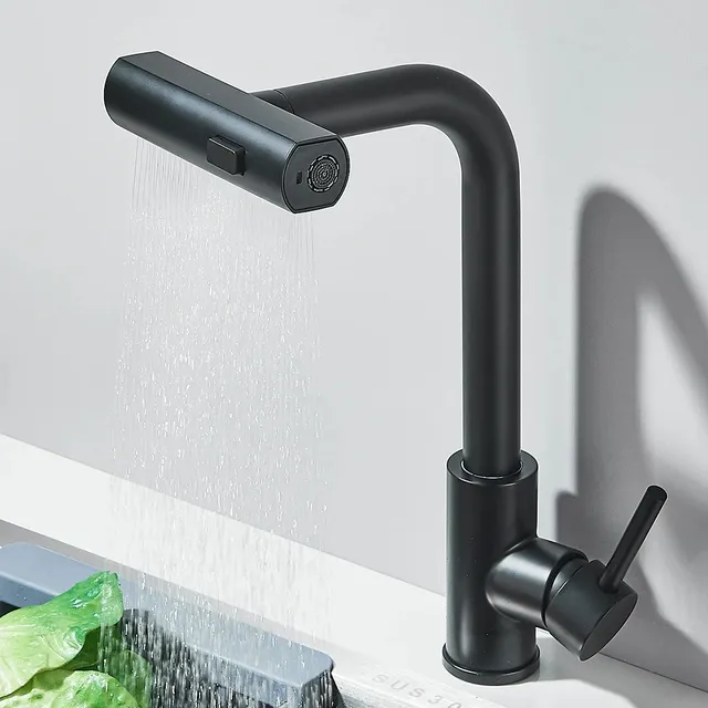Robinet de cuisine rotatif à rinçage multifonctionnel – vue 4