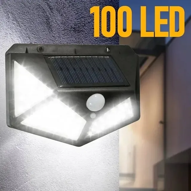 1/2/4/6 pièces 100 mur LED lumières lampe solaire… – vue 3