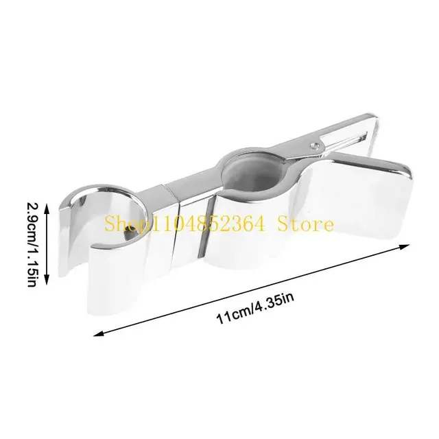 Support douchette coulissant mural chromé miroir… – vue 6