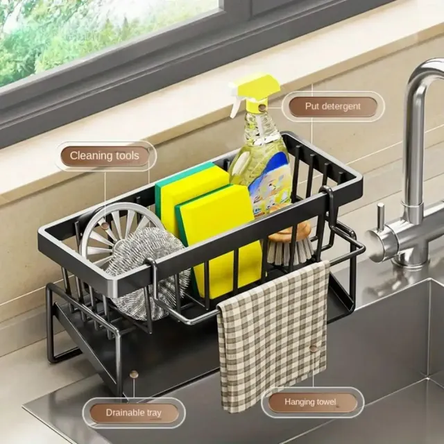 Support de rangement de cuisine en acier au carbone – vue 4