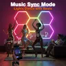 Lampe garage hexagonale RVB contrôlable application… – vue 3