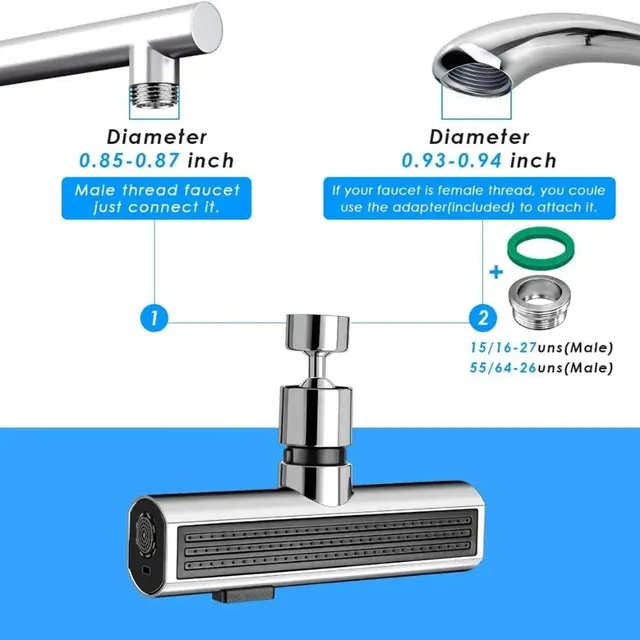 Nouveau robinet de cuisine cascade flux pulvérisateur… – vue 5