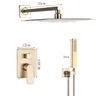 Ensemble de robinets de douche de salle de bains en or… – vue 6