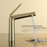 Robinet de lavabo de salle de bains sous plan tout en… – vue 1