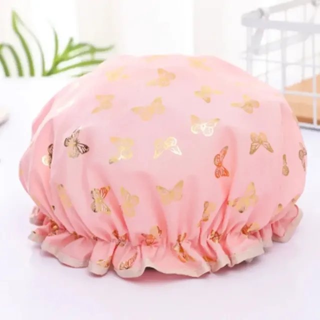 Bonnet douche imperméable doublure EVA satinée brillante… – vue 4