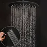 JIENI mat noir pluie robinet de douche ensemble mat noir… – vue 5