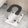 Tabouret de toilette pliable en acier inoxydable pour… – vue 4