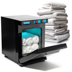 Chauffe-serviettes chaud 5L 2 en 1, armoire hygiénique traitée UV, chauffe-serviettes de bain à domicile avec chambre en aluminium, armoire de désinfection d&rsquo;hôtel