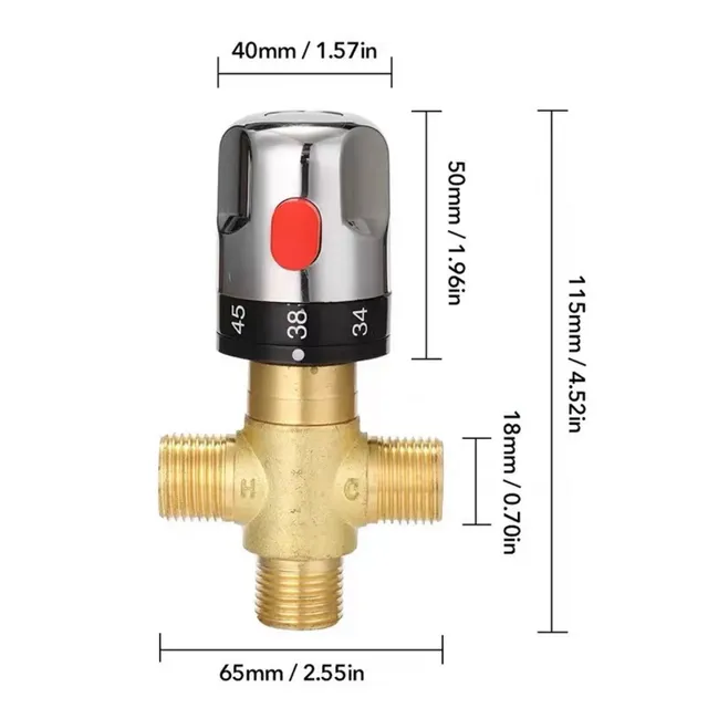 Robinet mitigeur de robinet thermostat en laiton pour… – vue 6