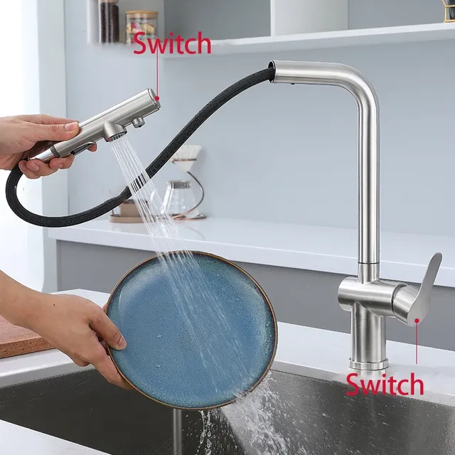 Robinet d'évier de cuisine extractible – vue 3