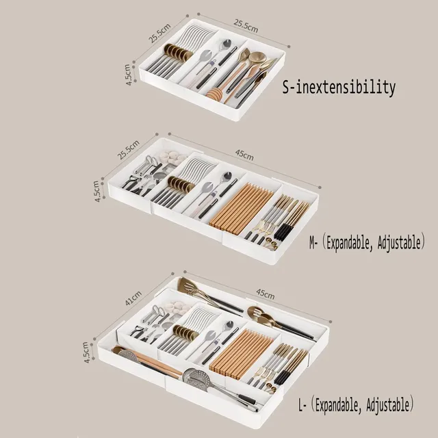 Organisateur tiroir couverts plateau extensible… – vue 2