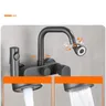 Mitigeur Mural Monocommande Noir Mat Laiton Pivotant Bec… – vue 2