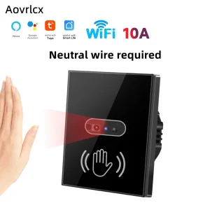 Aovrlcx EU Tuya WiFi commutateur intelligent vague Senssor déplacer WiFi commutateur interrupteur d’infection lumière pas besoin tactile IR mouvement activé commutateur Aovrlcx EU Tuya WiFi commutateur intelligent vague Senssor déplacer WiFi commutateur interrupteur d’infection lumière pas besoin tactile IR mouvement activé commutateur