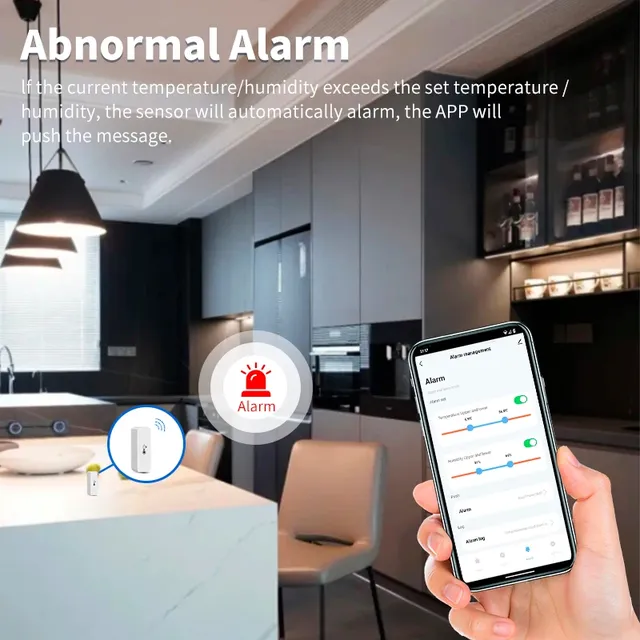 Tuya Wifi/Zigbee capteur de température et d'humidité… – vue 5