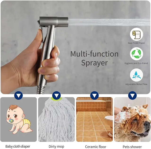 Kit de pulvérisateur de Bidet de toilette à main – vue 3