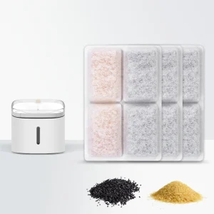 Filtre à charbon actif de remplacement pour animaux de compagnie, système de Filtration Multiple, distributeur d&rsquo;eau pour chat, cartouche filtrante pour accessoire de soins pour animaux de compagnie