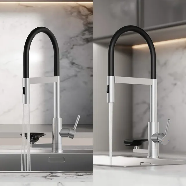 Robinet d'évier de cuisine moderne avec lave-tasse – vue 4