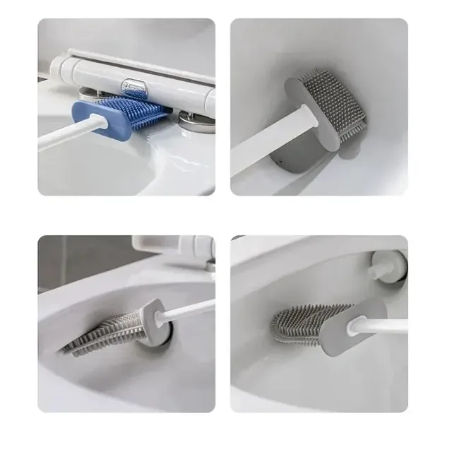 Brosse toilette silicone manche long séchage rapide… – vue 6