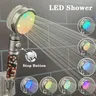 Pommeau de douche haute pression LED avec filtre à anions – vue 1