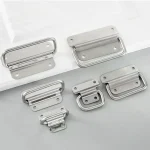 Boîte de vol d&rsquo;armoire, quincaillerie de meubles solides, poignée pliante pour boîte à outils, tiroir en acier inoxydable, garde-robe, installation facile