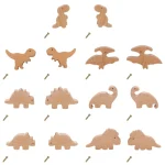 poignée décorative meubles en forme dinosaure pour armoire, armoire, commode