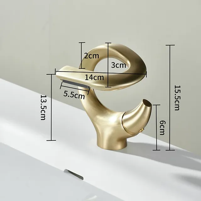 Becola robinet de lavabo cascade sortie d'eau lavabo de… – vue 6