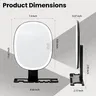 Miroir antibuée LED mural rechargeable batterie 1000mAh… – vue 6