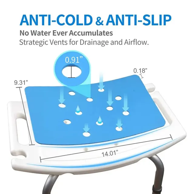 Coussin siège bain EVA antidérapant bleu adhésif dessous… – vue 6