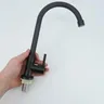 Robinet de cuisine en acier inoxydable noir G1/2 – vue 4
