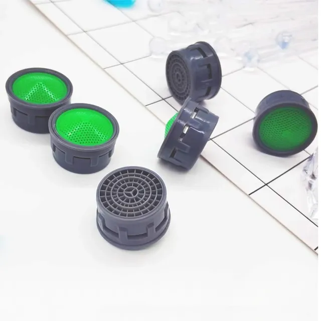 Aérateur robinet mousseur plastique ABS gris insert vert… – vue 2