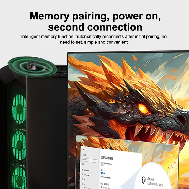 Adaptateur Bluetooth sans fil USB Bluetooth 5.4 pour PC… – vue 4