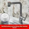 Robinet de cuisine extractible gris pistolet – vue 4