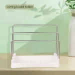 Support de planches à découper, organisateur de garde-manger, support d&rsquo;ustensiles de cuisson, organisateur de planche à découper, rangement de comptoir de cuisine-AT64