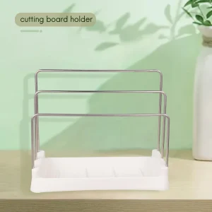Support de planches à découper, organisateur de garde-manger, support d&rsquo;ustensiles de cuisson, organisateur de planche à découper, rangement de comptoir de cuisine-AT64