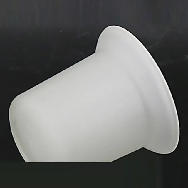 Tasse brosse toilette céramique verre blanc opaque… – vue 3