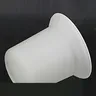 Tasse brosse toilette céramique verre blanc opaque… – vue 3